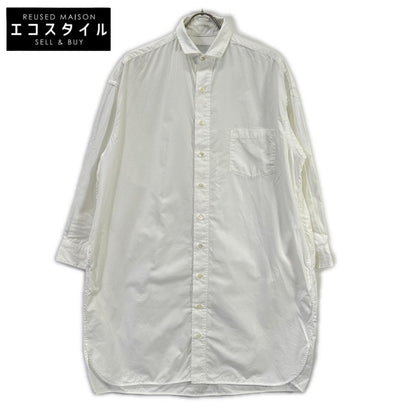 TICCA ティッカ 022341104 ホワイト コットン ロング丈 シャツワンピース ワンピース