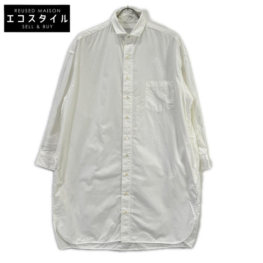 TICCA ティッカ 022341104 ホワイト コットン ロング丈 シャツワンピース ワンピース