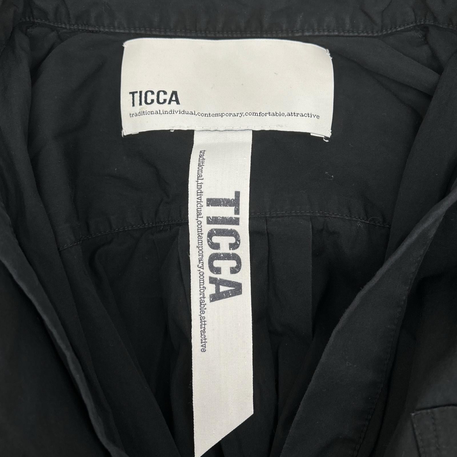 TICCA ティッカ TAHS-317-02 ブラック コットン レースパフスリーブワンピース ワンピース