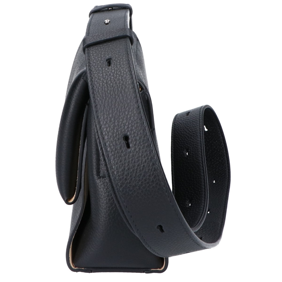 JILSANDER ジルサンダー J07WD0113 ブラック ソフトグレインカーフ エンボスロゴ ENVELOPE MESSENGER MINI/エンベロープ メッセンジャー ミニ ショルダーバッグ