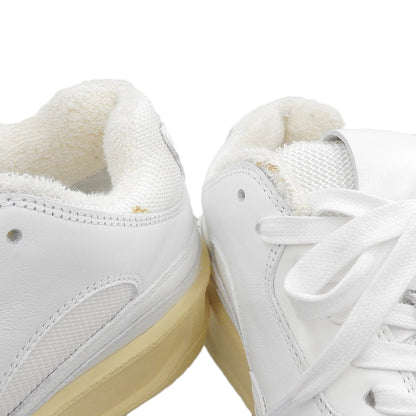 JIL SANDER BASKET LO Round-Toe Low-Top Sneakers Cow Leather×Fabric White×Ecru 37 J15WS0006 Shoes