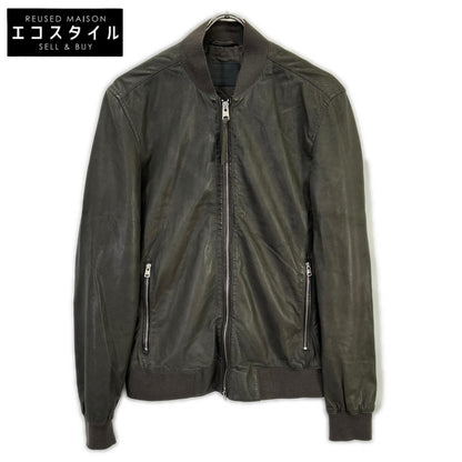 All Saints オールセインツ チャコール レザー MOWER BOMBER ボンバージャケット ジャケット