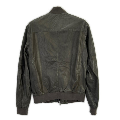 All Saints オールセインツ チャコール レザー MOWER BOMBER ボンバージャケット ジャケット
