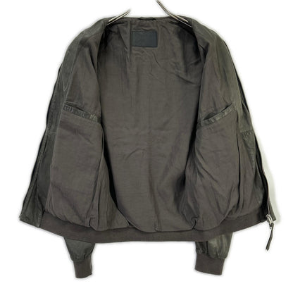 All Saints オールセインツ チャコール レザー MOWER BOMBER ボンバージャケット ジャケット