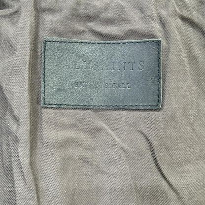 All Saints オールセインツ チャコール レザー MOWER BOMBER ボンバージャケット ジャケット