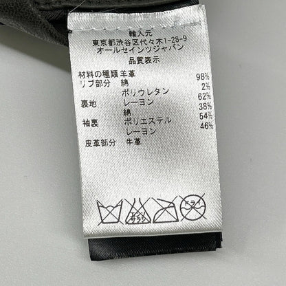 All Saints オールセインツ チャコール レザー MOWER BOMBER ボンバージャケット ジャケット