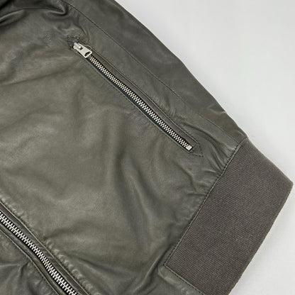 All Saints オールセインツ チャコール レザー MOWER BOMBER ボンバージャケット ジャケット