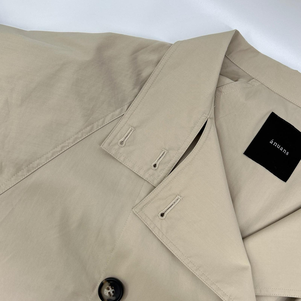 anuans 15262020420 Beige light trench mid-length blouson Coat