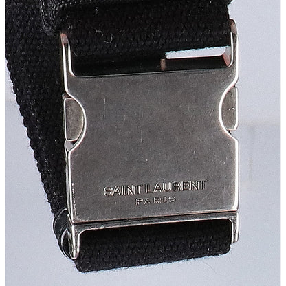 SAINT LAURENT PARIS サンローランパリ 【美品】557831 キャンバス/レザー ベルトバッグ ウエストバッグ