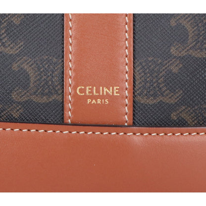 CELINE セリーヌ 21年製 トリオンフ スモールバケット PVC×カーフスキン ショルダーバッグ ショルダーバッグ