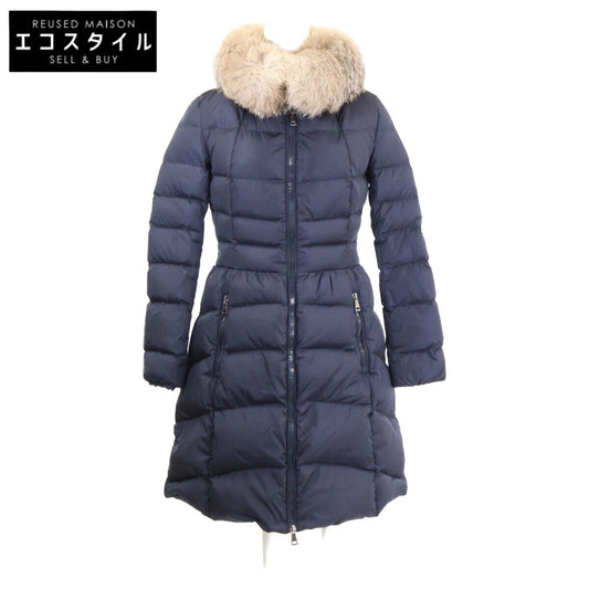 MONCLER モンクレール HIRONDELLE/イロンデール ブルーフロストフォックスファー ダウン コート