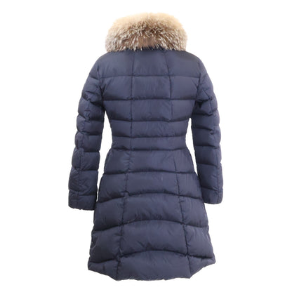 MONCLER モンクレール HIRONDELLE/イロンデール ブルーフロストフォックスファー ダウン コート