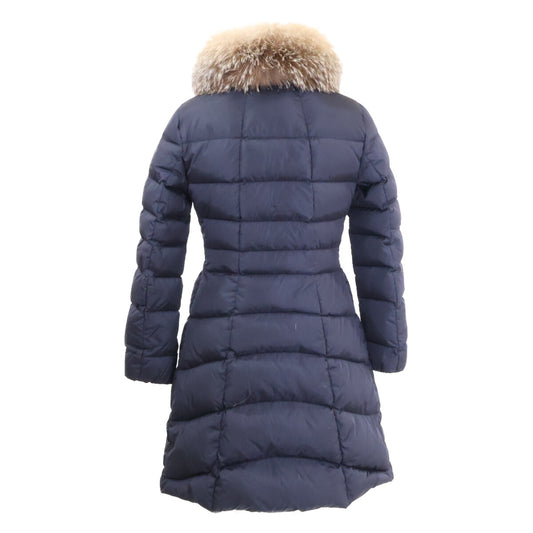 MONCLER モンクレール HIRONDELLE/イロンデール ブルーフロストフォックスファー ダウン コート