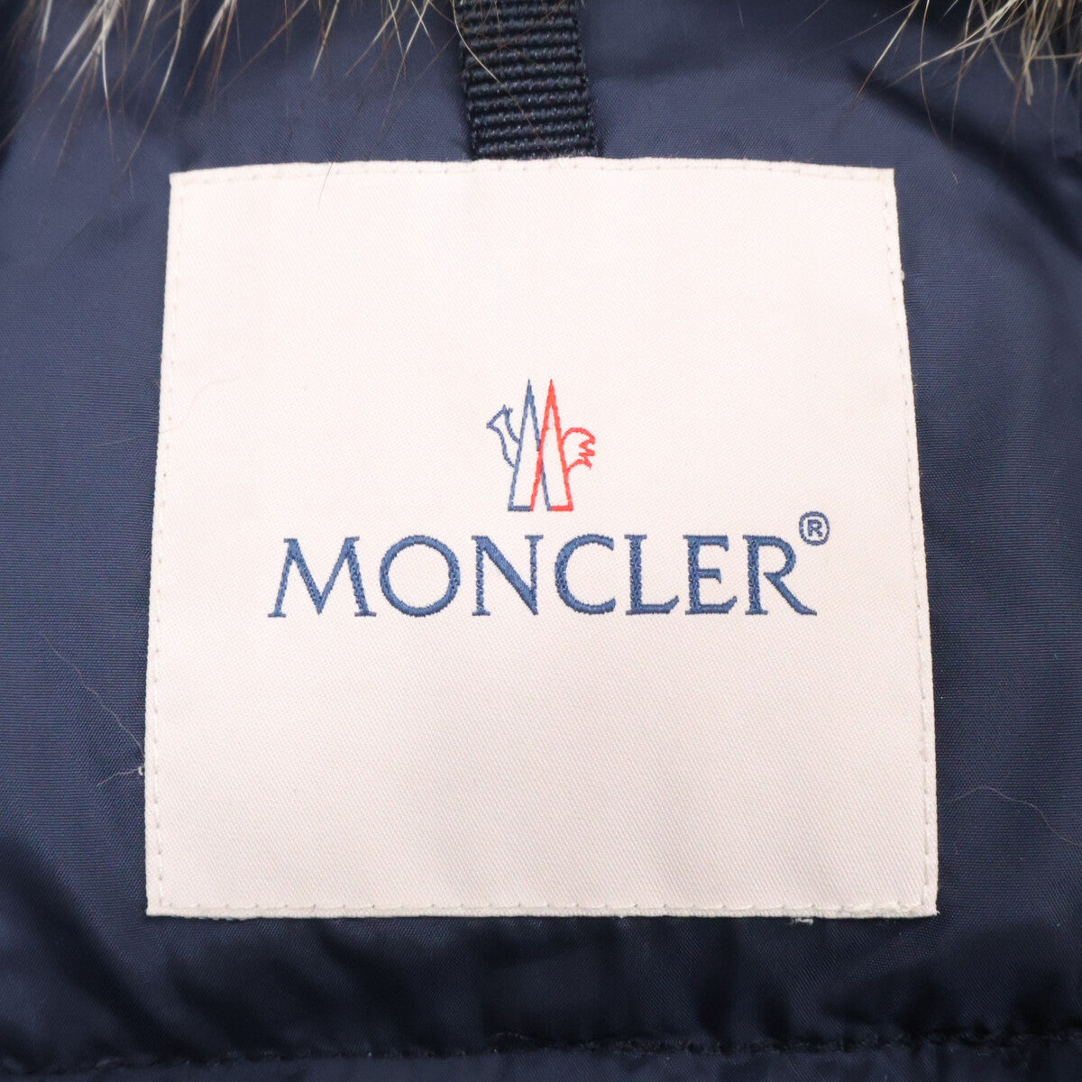 MONCLER モンクレール HIRONDELLE/イロンデール ブルーフロストフォックスファー ダウン コート