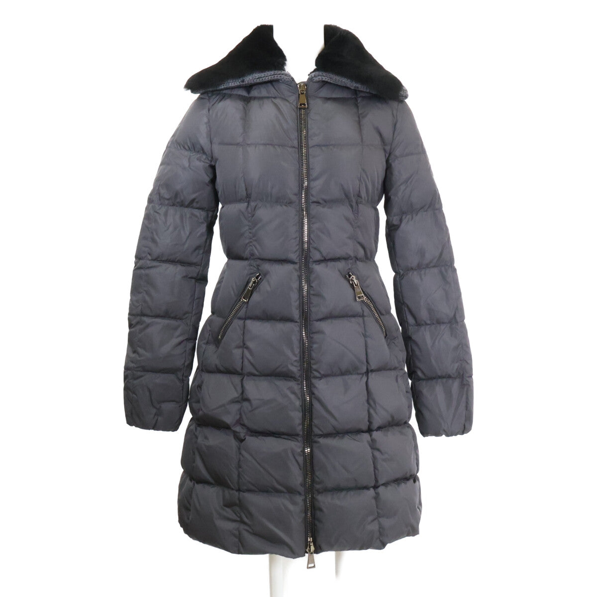 MONCLER モンクレール 【美品】DAVIDIA ラムファーカラー付 ダウン コート