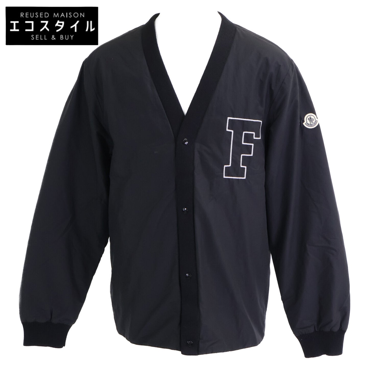 MONCLER モンクレール GENIUS 7 ジーニアス7 x FRAGMENT HIROSHI FUJIWARA【美品/24年製】ANISE ロゴ 刺繍ｘワッペン ライトダウンジャケット ジャケット