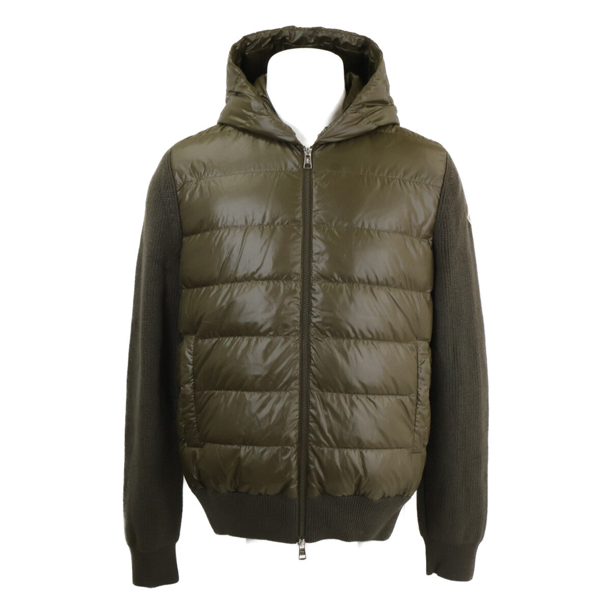 MONCLER モンクレール 【美品/25年製】K20919B00041 CARDIGAN TRICOT ニット/ダウン切替 フーディジャケット ジャケット