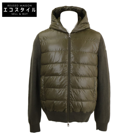 MONCLER モンクレール 【美品/25年製】K20919B00041 CARDIGAN TRICOT ニット/ダウン切替 フーディジャケット ジャケット