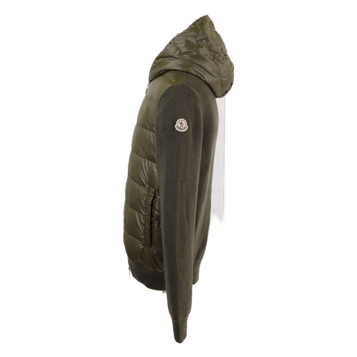 MONCLER モンクレール 【美品/25年製】K20919B00041 CARDIGAN TRICOT ニット/ダウン切替 フーディジャケット ジャケット