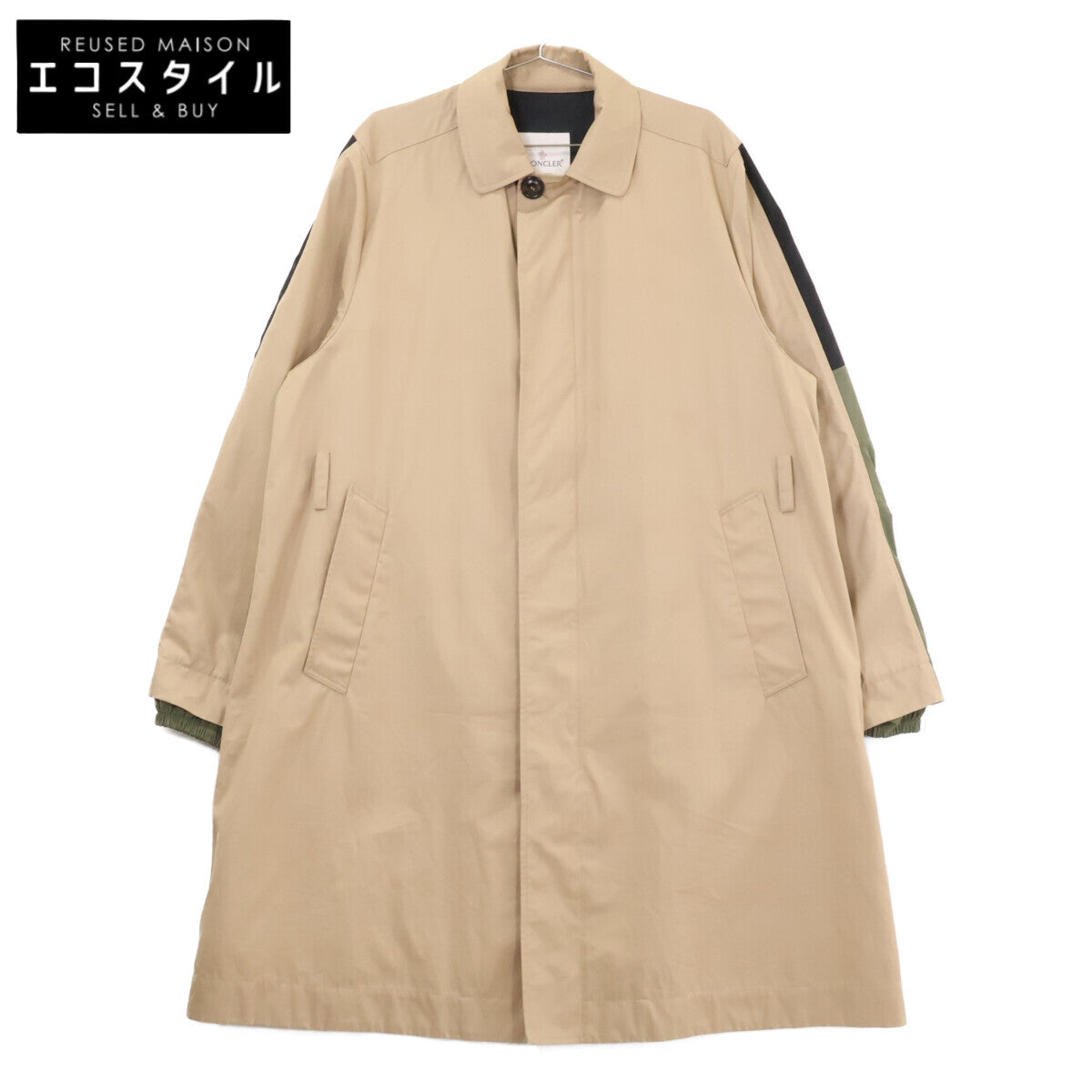 MONCLER モンクレール 20SS ログインコレクション RHIN リン コットンツイル リフレクター バイカラー ステンカラー コート