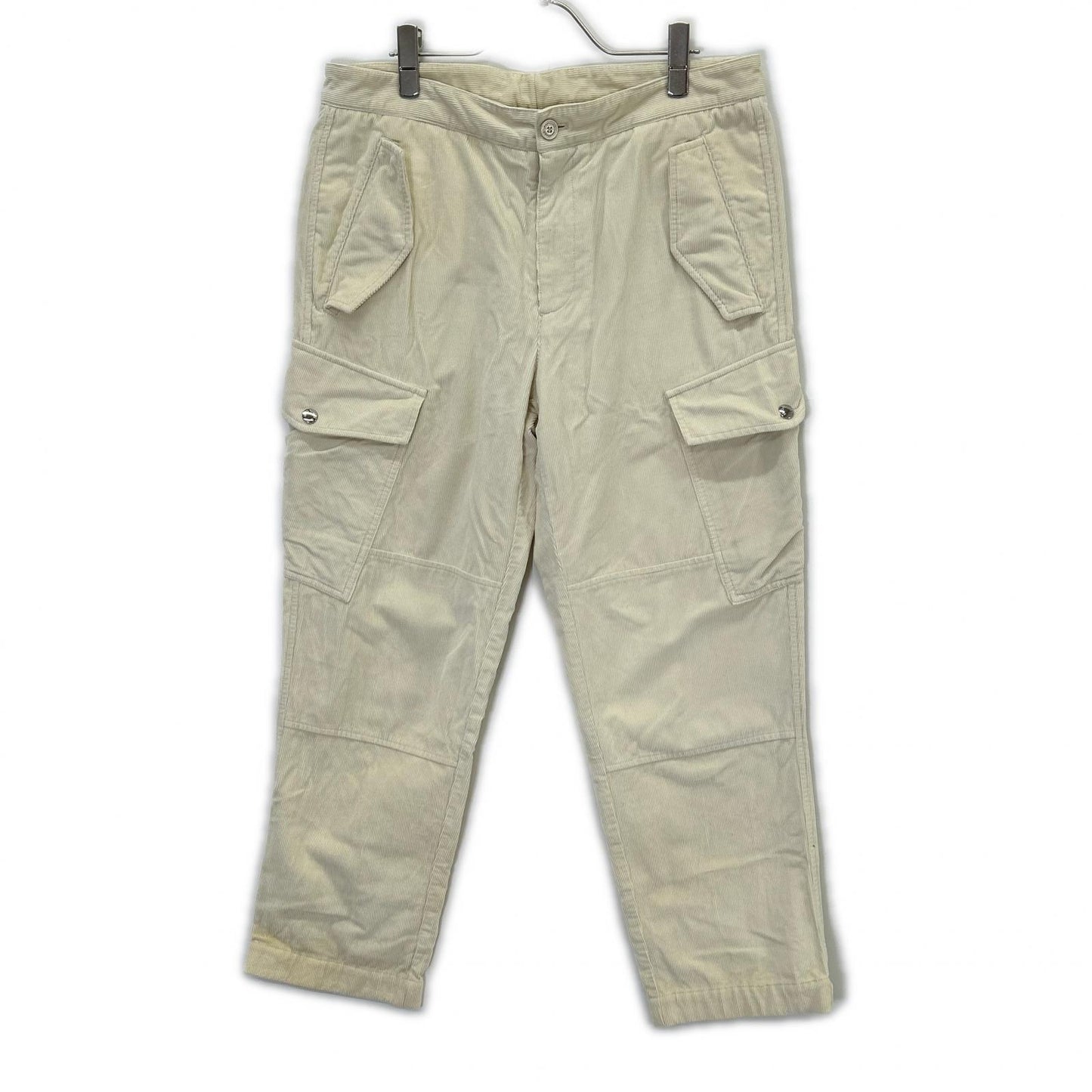 MONCLER モンクレール 【GENIUS】MONCLER 1952 PANTALONE SPORTIVO アイボリー コーデュロイカーゴパンツ ボトムス