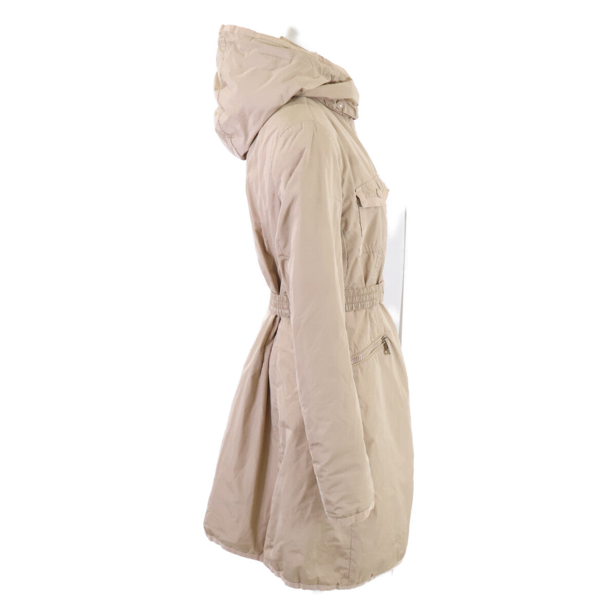 MONCLER Moncler MAUVE/Mauve belted hooded lightweight down coat coat