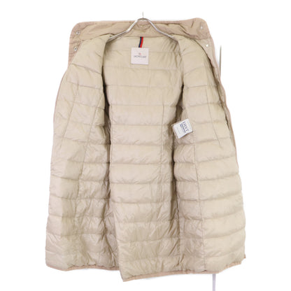 MONCLER Moncler MAUVE/Mauve belted hooded lightweight down coat coat