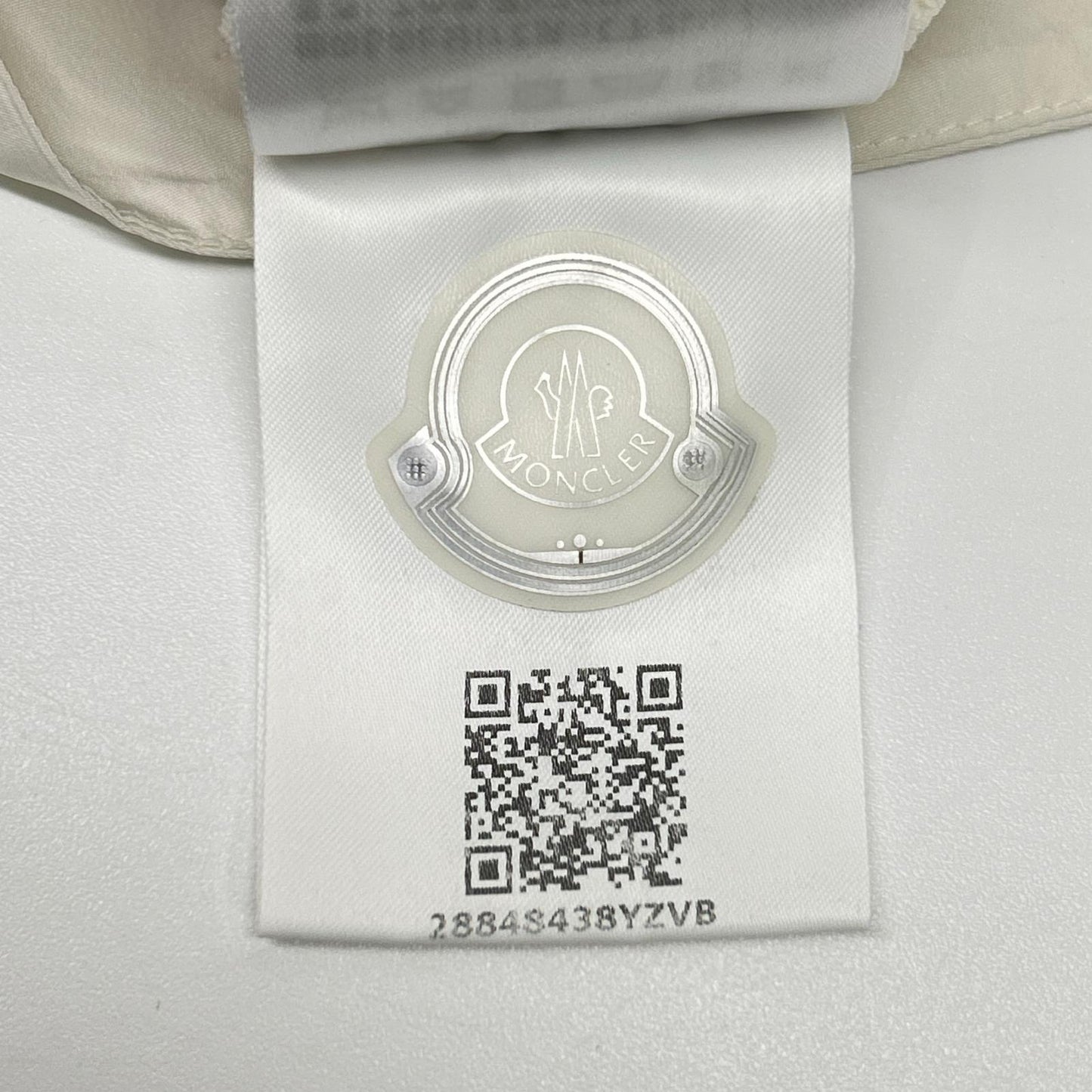 MONCLER モンクレール 20SS ABITO TRICOT DRESS ホワイト ポリエステル ロゴデザインレース サマーニットドッキングワンピース トップス