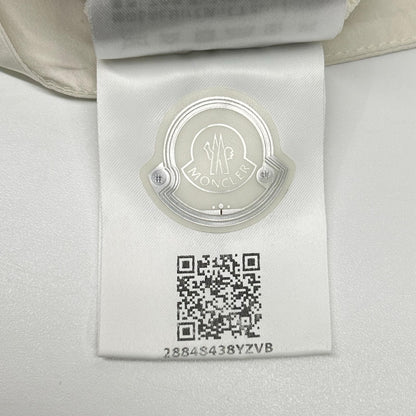 MONCLER モンクレール 20SS ABITO TRICOT DRESS ホワイト ポリエステル ロゴデザインレース サマーニットドッキングワンピース トップス