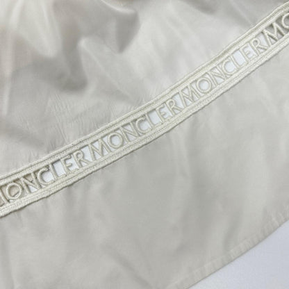 MONCLER モンクレール 20SS ABITO TRICOT DRESS ホワイト ポリエステル ロゴデザインレース サマーニットドッキングワンピース トップス