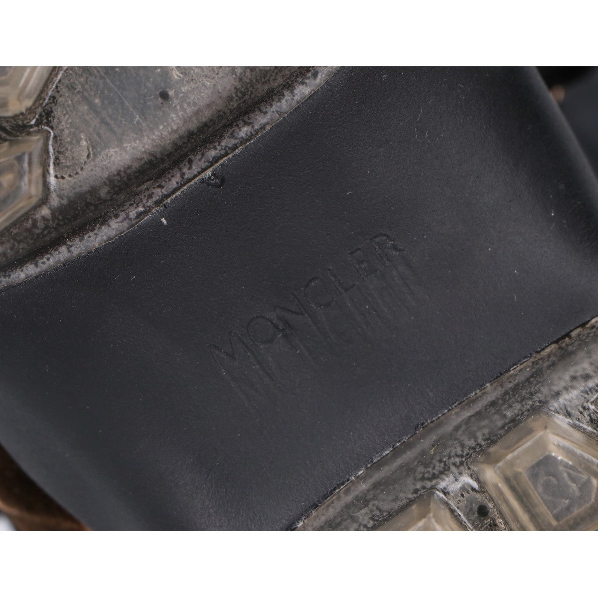 MONCLER モンクレール 【美品】HELIS ヘリス キリンモチーフプリント クリアラバーソール ハイキングブーツ シューズ