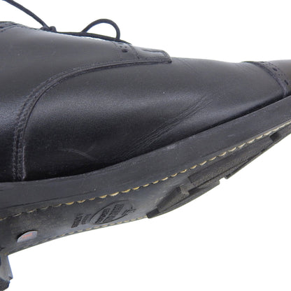 SCOTCH GRAIN スコッチグレイン シャインオアレイン 外羽根クォーターブローグシューズ メンズ ブラック 24 1/2 シューズ