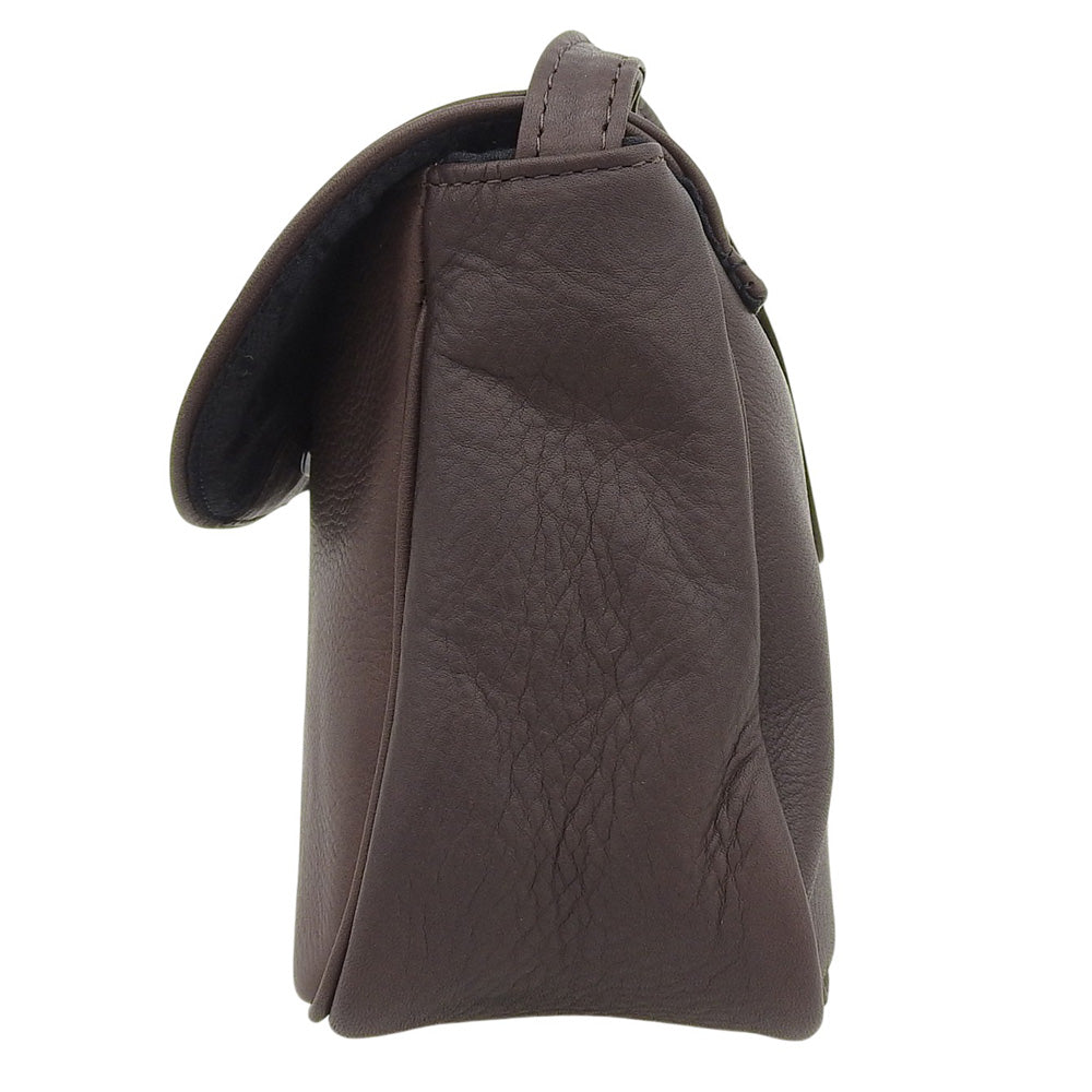 MR.OLIVE ミスターオリーブ IMPERMA LEATHER NEAT レザー ショルダーバッグ レディース ダークブラウン ショルダーバッグ