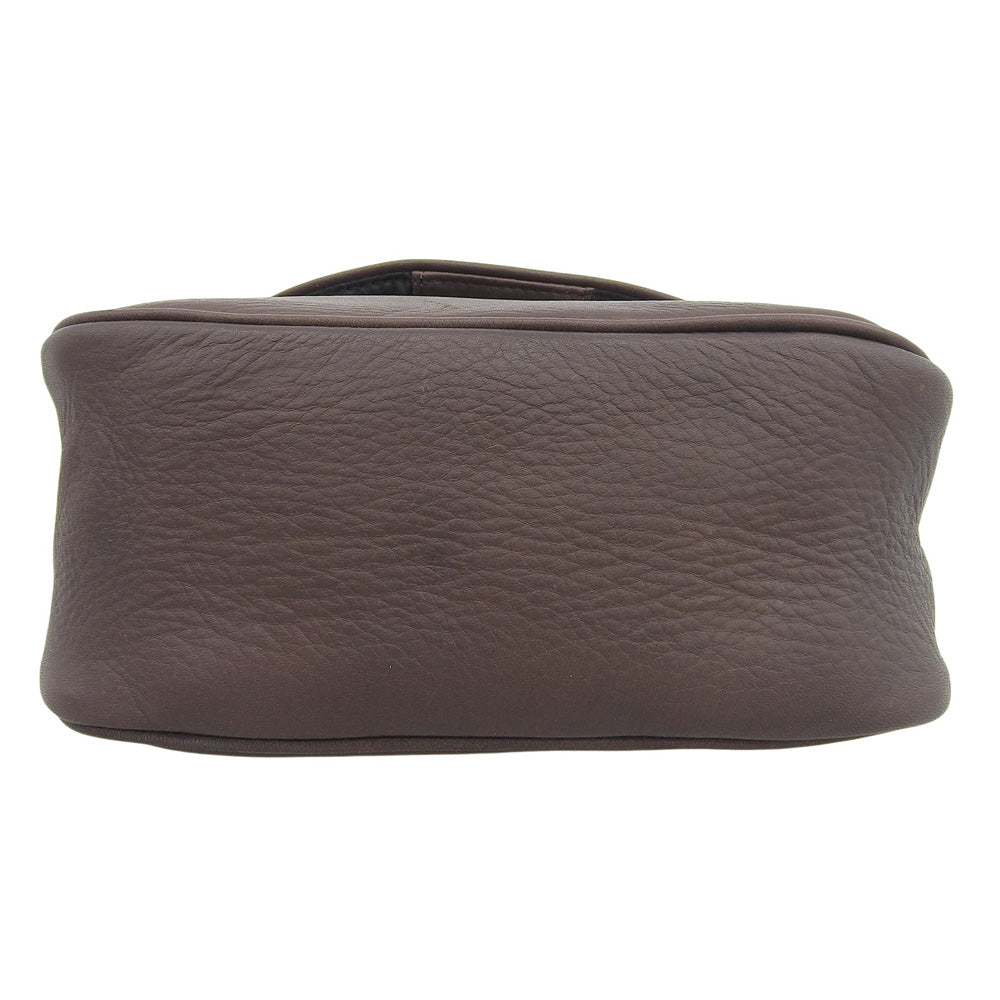 MR.OLIVE ミスターオリーブ IMPERMA LEATHER NEAT レザー ショルダーバッグ レディース ダークブラウン ショルダーバッグ