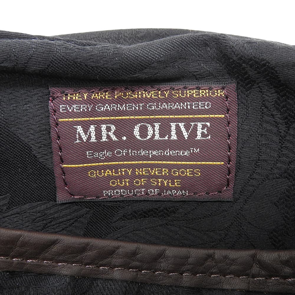 MR.OLIVE ミスターオリーブ IMPERMA LEATHER NEAT レザー ショルダーバッグ レディース ダークブラウン ショルダーバッグ