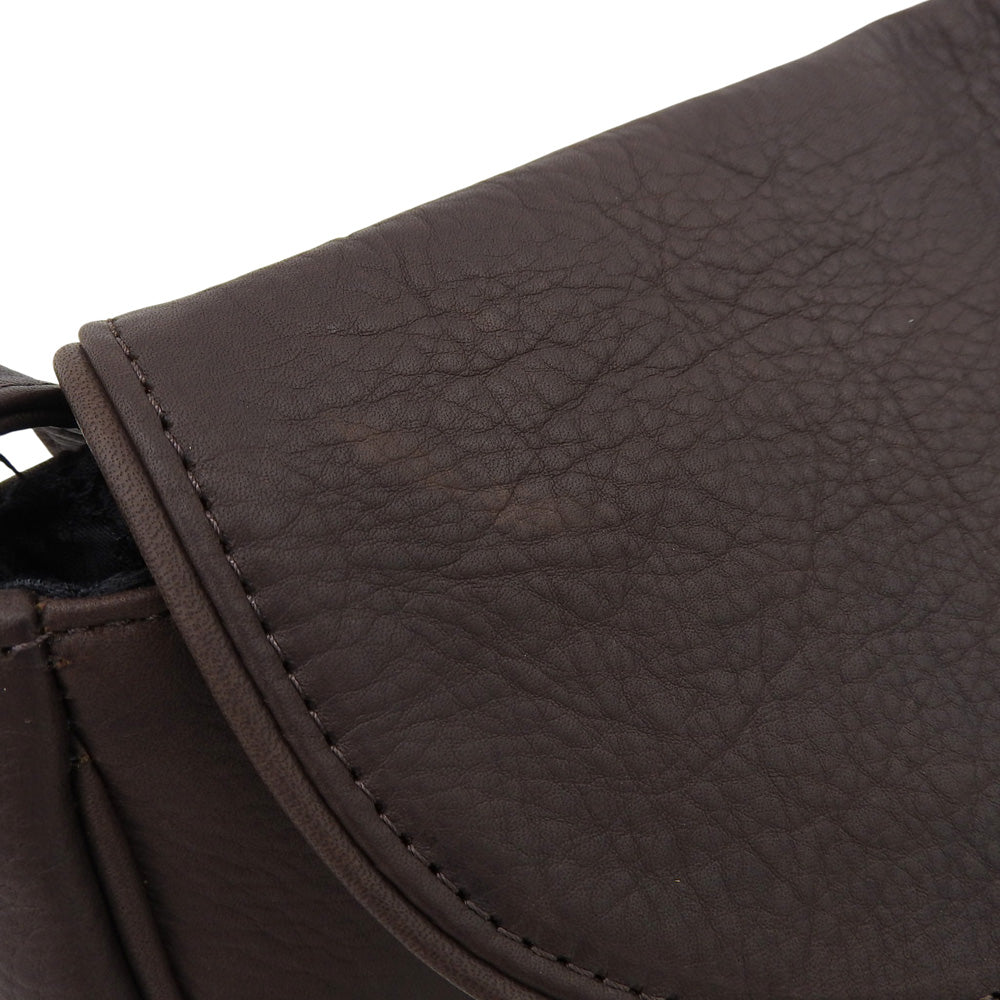 MR.OLIVE ミスターオリーブ IMPERMA LEATHER NEAT レザー ショルダーバッグ レディース ダークブラウン ショルダーバッグ