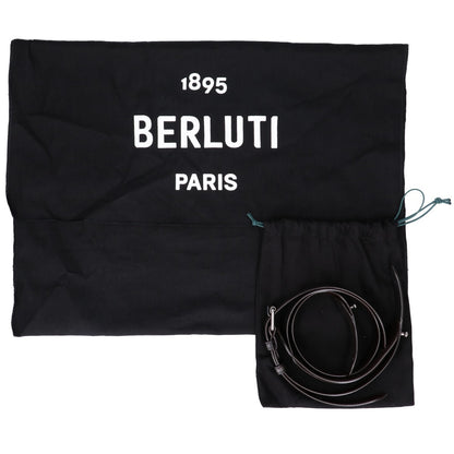 berluti ベルルッティ 25年製 308199 グレー ヴェネチアパルメラートカーフ カリグラフィ トゥジュールXS 2WAYトートバッグ トートバッグ