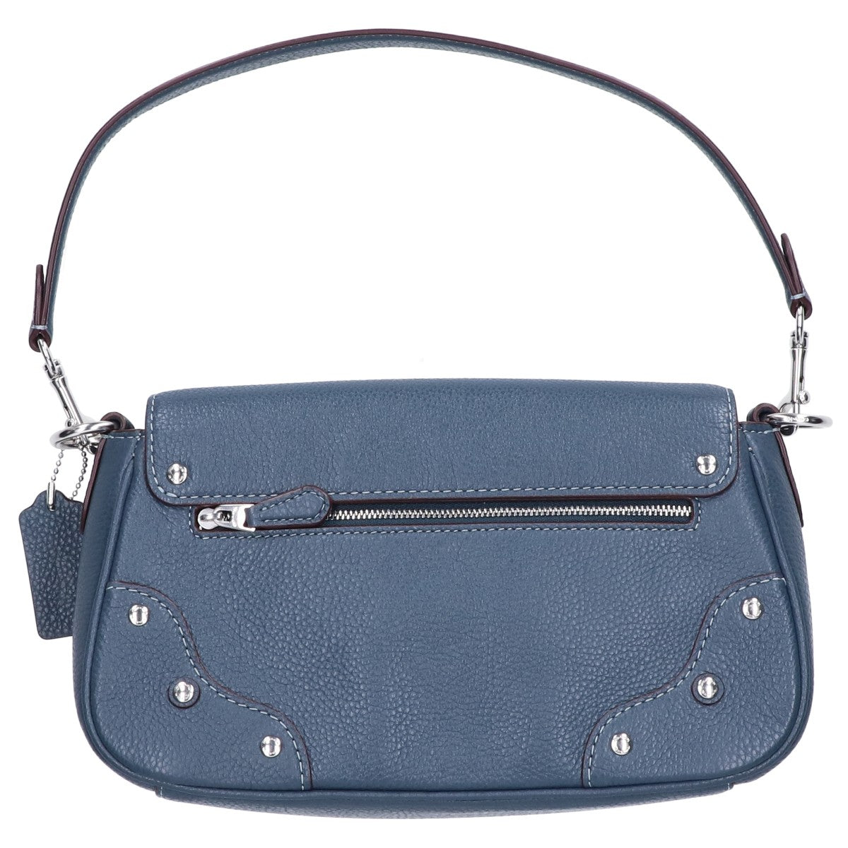 COACH コーチ 【新品同様】CE634 MILLIE ミリー ぺプルレザー ターンロック フラップ ショルダーバッグ