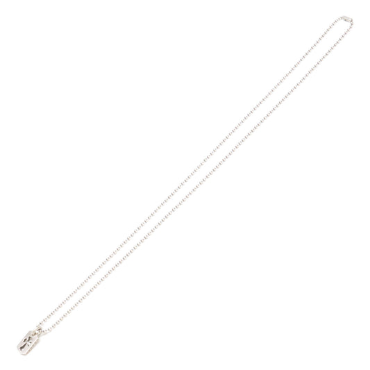 Chrome hearts クロムハーツ 925 タイニー カットアウトクロスドッグタグ ボールチェーンネックレス ネックレス