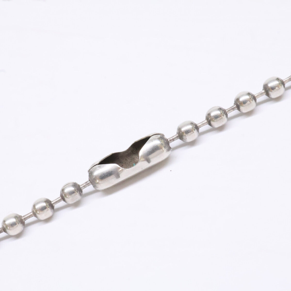 Chrome hearts クロムハーツ 925 タイニー カットアウトクロスドッグタグ ボールチェーンネックレス ネックレス