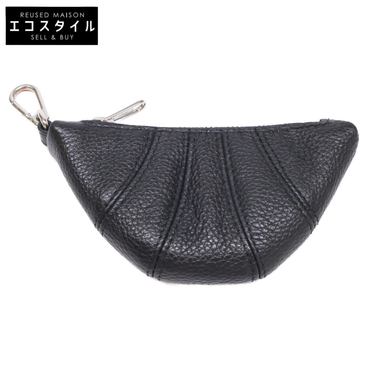 LEMAIRE ルメール 【美品】SL0082 LL0018 MINI CROISSANT KEYRING ソフトグレインレザー ミニ クロワッサン キーリング