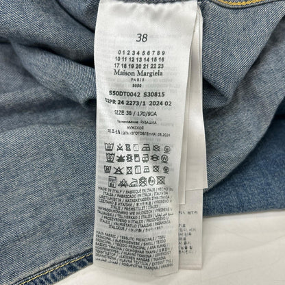 Maison margiela メゾンマルジェラ 【美品/国内正規/24年製】S50DT0042 ヴィンテージ加工 ウォッシュド デニム ロングシャツ トップス