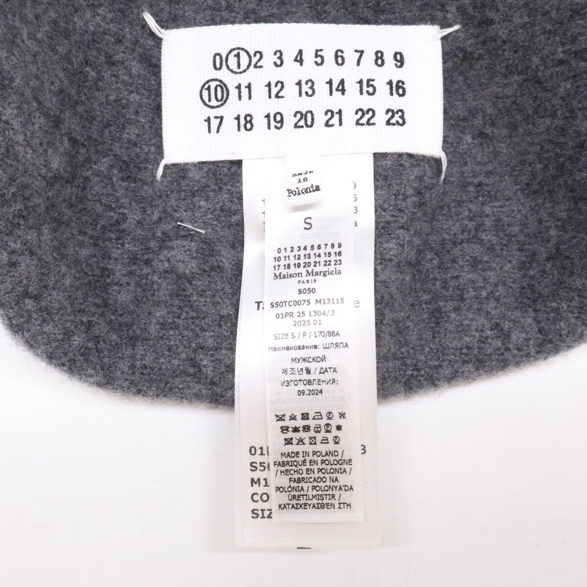 Maison margiela メゾンマルジェラ 【美品】25SS S50TC0075 M13115 ウールフェルト ベレー帽 帽子
