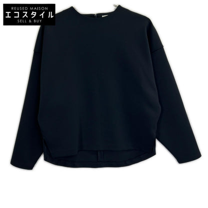 Whim Gazette ウィムガゼット 25SS WGZ1051106A0006 ネイビー サイドスリット ダンボールクルーネックプルオーバー トップス