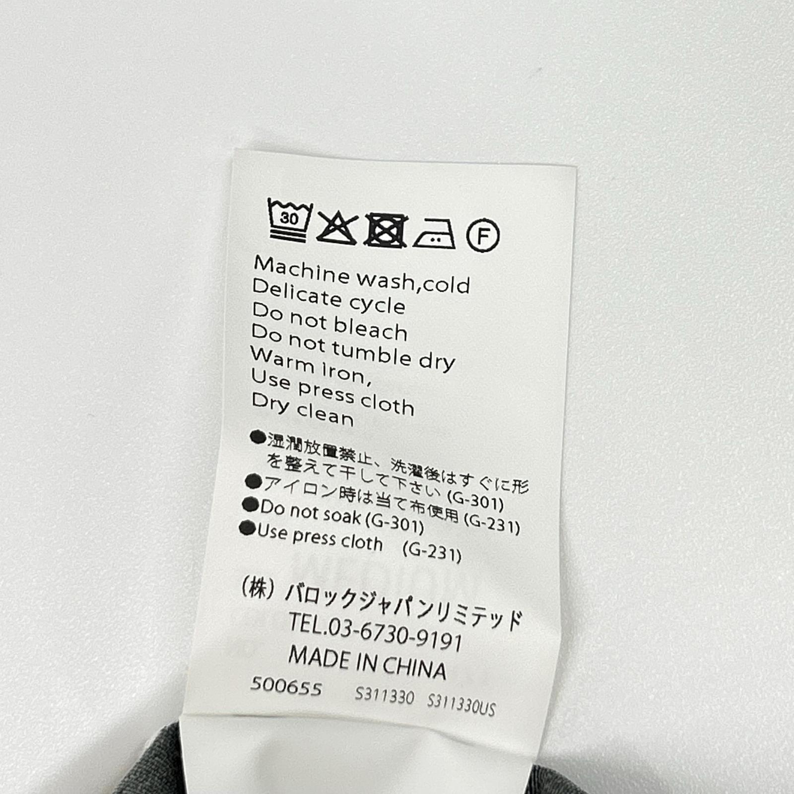 nagonstans ナゴンスタンス 470IS730-1471 ホワイト×ブラック×ブラウン ミックスボーダー ショートスリーブシャツ トップス