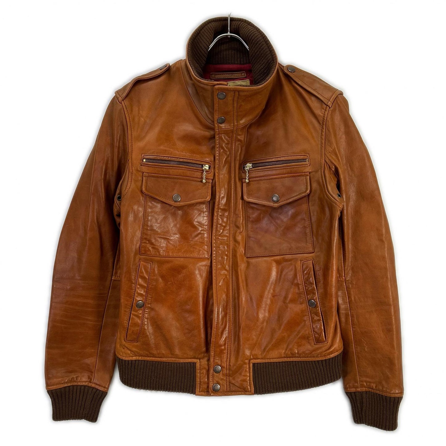 AVIREX アヴィレックス 6161012 ブラウン ホースハイド レザージャケット ジャケット