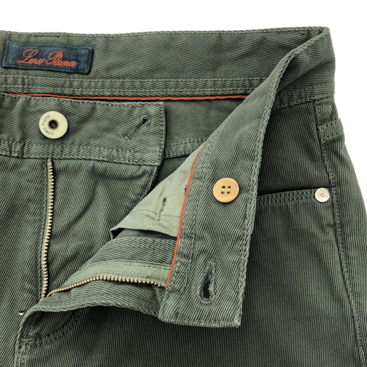 Loro Piana ロロピアーナ FAF9325 カーキ 5　TASCHER REGULAR PANTS ボトムス