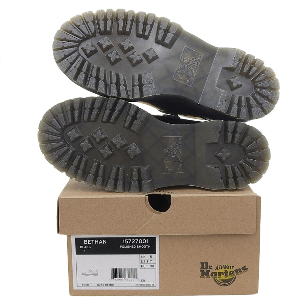 Dr.Martens ドクターマーチン 新品同様 BETHAN メリー ジェーン レザー シューズ レディース ブラック UK5 AW006 シューズ