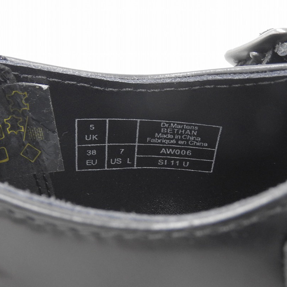 Dr.Martens ドクターマーチン 新品同様 BETHAN メリー ジェーン レザー シューズ レディース ブラック UK5 AW006 シューズ