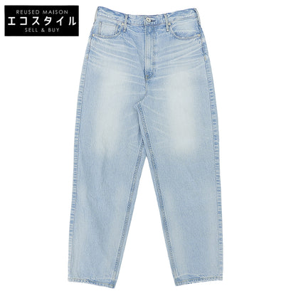 upper hights アッパーハイツ 美品 THE MISS FIZZ テーパードデニムパンツ ボトムス レディース ライトブルー 26 ボトムス